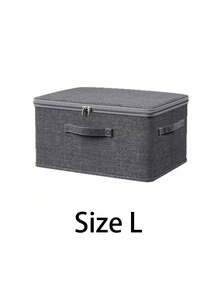 Foldable Storage Box With Lid Large Capacity Clothing Storage Bag For Clothes Bedding Textiles & Household Moving & Travel Storage Basket Portable Closet Clothing Storage Container Under The Bed Closet Organizer Room Decor Home Decor Travel Essential - Grey - View 14