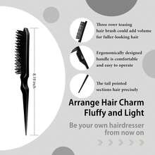 Set Perawatan Wig 4 Bagian, Termasuk Semprotan Rambut Tanpa Bilas, Sisir Ekor Tikus, Sikat Penambah Volume, dan Sikat Pinggiran, untuk Mengurai, Mengurangi Rambut Kusut, dan Mengembalikan Kilau pada Wig Rambut Sintetis dan Rambut Manusia - 100ml - View 10