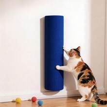 Poste rascador para gatos, diseño autoadhesivo, permite que las mascotas disfruten de diversión y relajación. Sin perforación, instalación montada en la pared, resistente al desgaste y a los arañazos - 30cm - Ver 20