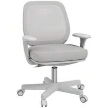 Ergonomic Office Chair With Swivel Function And Adjustable Height, 55 X 48 X 82.5-94.5 Cm, Grey Color. - Grey - View 8