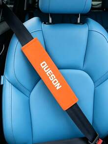 1pc Car Seat Belt Shoulder Pad, Customizable With Your Personalized Name Text - Comfortable Shoulder Protection, Relieves Shoulder Tightness And Pressure, Releases Stress. Suitable For Comfortable Driving, Handbags, Cameras, Backpacks, Car Seat Belt Pads, Vehicle Interior Accessories, Minimalist Design, Durable Material - Multicolor - View 7