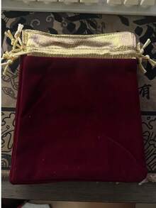 25pcs Velvet Drawstring Jewelry Bags, 3 Sizes, Gold Plated, Small Business Supplies, Wedding Favor Bags, Wedding Decor, Valentine's Day - Package - View 8