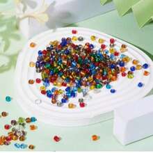 2500pcs Silver Filled Seed Beads Set, 20 Colors 100g Mini Beads Set, Suitable For DIY Bracelet Earrings Jewelry Making, Handmade Jewelry Accessories, Gift For Friends - Silver Filled Seed Beads - View 3