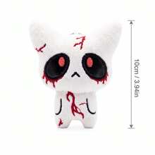 3.94-In Halloween Vampire Cat Plush Toys, Soft Gothic Ghost Plush Doll.Silicone Baby Doll Full Silicone Body Plush Anime Figure Stuffed Animal Teddy Bear Plushies Crunchy Soap Office/Room Decor Squishy Christmas/Halloween Decor Squishy Toys - Multicolor - View 12