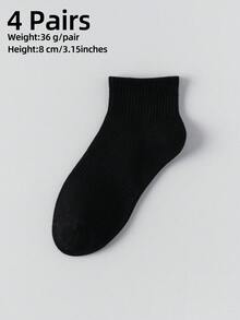 1/4/10/20 Pairs Men's Pure Cotton Socks, Comfortable Mid-Calf Socks, Unisex, Suitable For All Seasons, Perfect For Sports And Daily Wear - Multicolor - View 41