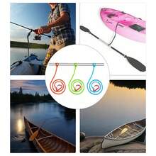 ABAHUB 1PC Elastic Kayak Paddle Leash Strap, Canoe Boat Oar Retention Cord, Paddle Board Anti-Loss Tether, Water Sports Accessories. - Multicolor - View 3