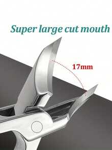 This High-Precision Nail Clipper Is Specifically Designed For Trimming Thick And Ingrown Nails, Made Of Premium Stainless Steel With A Soft Handle And 25-Degree Ultra-Sharp Blade. This Thick Nail Clipper Designed For Seniors Also Features A Splash-Proof Function. - Upgraded Version - View 3