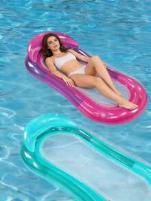Inflatable Water Hammock Floating Bed Swim Ring Pool Mattress Sleeping Bed Beach Lounge Chair - A - View 4