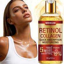 Retinol Collagen Body Oil, Fast-Absorbing Moisturizing Lifting Firming Body Oil, Suitable For Body, Abdomen, Face, Neck, Inner Thighs, Buttocks, Arms, Anti-Sagging - Hyaluronic Acid - View 7