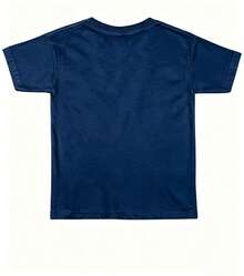 summer 2026Camiseta cómoda de color sólido para mujer, con un patrón de cuadrícula del mapa de Martinica. - Azul - Ver 5