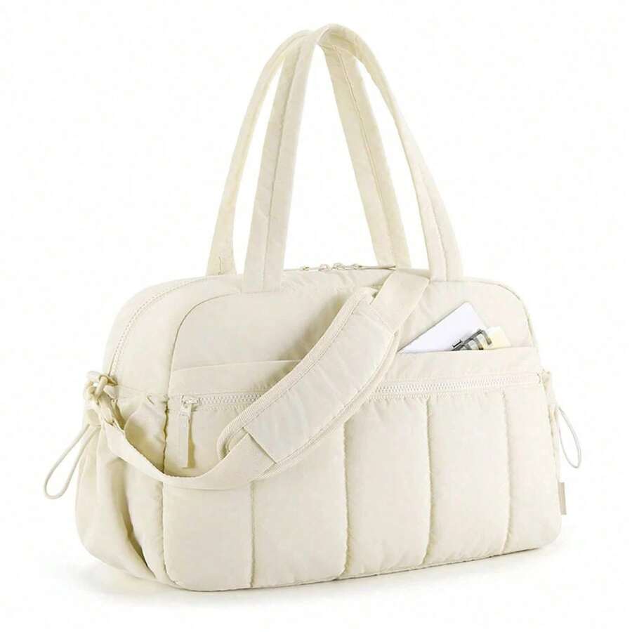 Bolsa de pañales para bebé, bolsas de lona de viaje, bolsa de gimnasio para mujer con equipaje de mano impermeable, bolsas de cabina de aeropuerto, cochecito de mamá, bolsos de maternidad - Amarillo - Ver 1