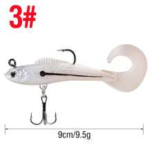 Umpan Lunak Bass Lead Head Hook, 6 Paket 6 Warna Umpan Plastik, Cocok Untuk Memancing di Air Asin/Air Tawar - MultiWarna - View 12