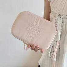 1pc Ballet Rabbit Storage Bag, Cute Wallet Design, Can Be Used As Portable Makeup Bag Or Tissue/Sanitary Pad Storage Bag, Suitable For Home, Travel, Vacation Or School Use - Multicolor - View 10