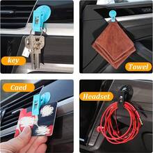 2/3/4Pcs Suction Cup Ticket Holder, Car Sun Visor Round Suction Cup Clip, Multi-Purpose Folder, Vehicle Ticket/Tissue Decorative Pendant Multi-Function Suction Cup Clip, Ticket Organizer Clip, Car Sun Visor Fixing Clip, Refrigerator Information Paper Clip, Souvenir Clip. - Multicolor - View 8