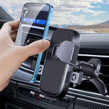 Soporte para teléfono en rejilla de ventilación del coche, soporte de teléfono estable con rotación de 360 grados, compatible con Android/iOS, se adapta a smartphones de 4-7 pulgadas, negro - Multicolor - Ver 4