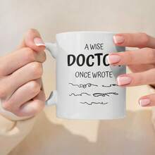 Nueva taza de café de cerámica de 1 pieza con diseño creativo de doctor, 11 oz/330 ml, divertida y linda taza para leche, regalo perfecto para amigos y familiares. - Imagen 1 pieza - Ver 11