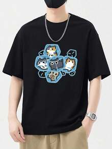 Men T-Shirts - Black - View 1