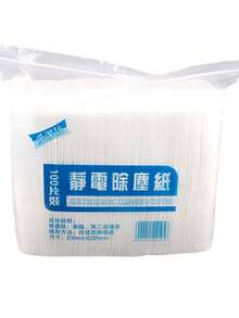 100/50 buah Bantalan Pel Debu Elektrostatis Sekali Pakai Ukuran Besar & Kecil, Kain Pel Kering untuk Membersihkan Bulu Hewan Peliharaan, Kain Non-Woven - A - View 10