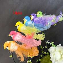 1/6pcs Artificial Bird Feather Pheasant Decoration, Realistic Craft, Summer Jungle Garden Home Decor, Garden Decor, Home Decor, Holiday Decor, Room Decor - One Size Fits All - View 26