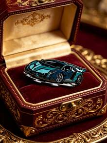 1件裝賽車胸針領扣針，卡通車輛個性化徽章，適用於夾克與背包，獨特個性裝飾，適合男性、青少年與男孩的理想禮物 - 彩色 - 查看 10