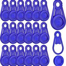 10/20 piezas de pinzas impermeables para lona, pinzas ajustables de apriete, pinzas móviles para toldo, accesorios para toldo de camping al aire libre, aptas para camping al aire libre, tiendas de campaña, parasoles, pancartas, cubiertas de piscina, pinzas impermeables de plástico para lona, azul - Azul - Ver 1