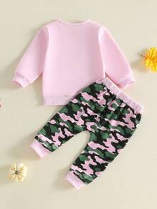 Young Girls Sweater Pants - Pink - View 7