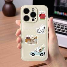1 Set/8pcs 2026 Popular Snoopy Blue Stickers, Suitable For Anime Lovers And Sticker Collectors (Unisex), Applicable For Phone Cases, Decorative Notebooks, Anime Conventions, Birthday Parties, Back To School, Holiday Gifts And Prizes, Random Styles - Multicolor - View 5