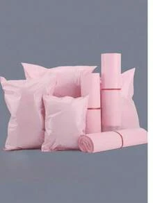 50pcs/100pcs New Material Pink Express Bags, Colorful Logistics Clothing Packaging Bags, Waterproof Parcel Courier Bags - Packaging Bags - View 1