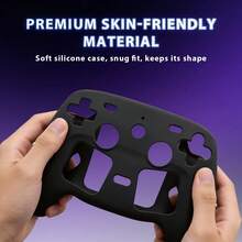 Funda de piel antideslizante extra gruesa compatible con el mando Steam 2, protector de mando RALAN 1 + 2 tapas de agarre personalizadas para el pulgar - Ver 6