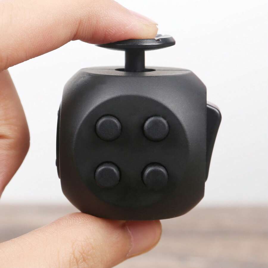 Fidget Toy Stress Relief Dice Anti Stress Cube Toys ABS Soft Silicone Material For Play During Leisure Time Holiday Gifts - Multicolor - View 1