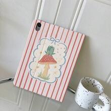 1 Pieza Estampado de Rana con Rayas Verticales Rosa Claro y Rojo sobre Marco de Lazo de Hongo Rojo Funda de Mesa Compatible con iPad 10ª Generación 10.9 Pulgadas 2022 Funda Inteligente/ Air 13(M3 2025)/ Air 11/ 11(A16 2025)/Galaxy Tab S10+/S9/A9,Compatible con Oppo Pad,Compatible con Huawei Matepad,Compatible con Vivo Pad,Compatible con Honor Pad,Compatible con Xiaoxin Pad - Multicolor - Ver 6