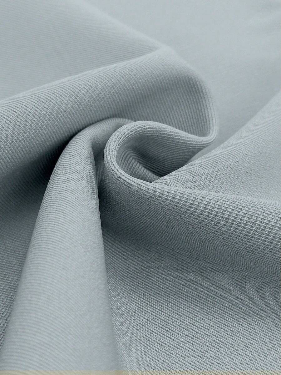 Women's Elegant Office Trousers With Pleated Side Pockets And A Slim Fit, Suitable For Casual Spring Wear - 藍色 - 查看 1
