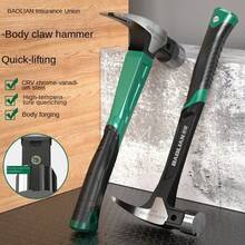 Heavy-Duty One-Piece Handle Claw Hammer, Multi-Function Carpentry Hammer, Nail Puller/Remover, Magnetic Nail Holding Hand Hammer, Manual Tool - Claw Hammer - View 10