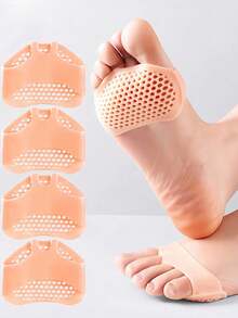 Honeycomb Women Breathable Toe Leg Warmers To Prevent Friction Sweat-Wicking Anti-Slip Insoles For Office Lady Dancers And Commuters Invisible Half-Toe Leg Forefoot Pads Ideal For Outdoor Walk Wedding Party Daily Wear - Multicolor - View 9