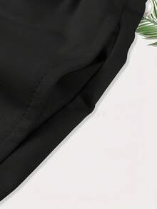 Pantalones cortos casuales de moda para hombre: pantalones cortos deportivos con cordón ajustable para primavera/verano. - Negro - Ver 8