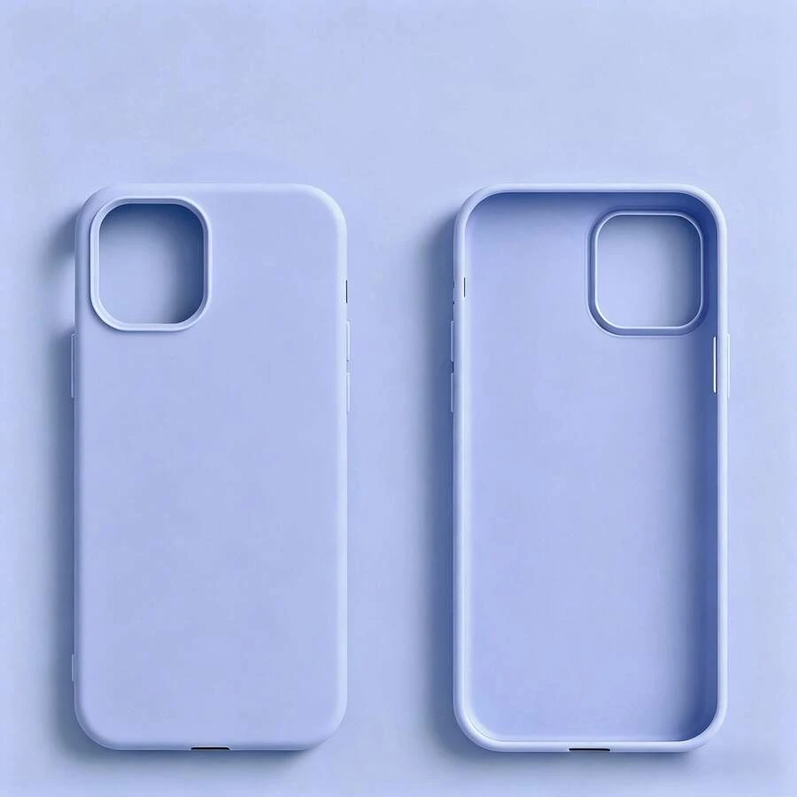 Solid Light Purple Premium TPU Shockproof Phone Case, Soft Protective Cover For IPhone - Lilac Purple - View 1