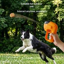 Interactive Dog Treat Launcher, Pet Food Catapult For Training & Enrichment, Portable Treat Shooter Toy For Puppy & Cat, Fits Round Dry Kibble, No Batteries Required - Multicolor - View 6