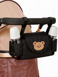1 buah Tas Penyimpanan Gantung Multifungsi untuk Kereta Bayi, Desain Cetak Kartun Lucu, Cocok untuk Sebagian Besar Kereta Bayi, Praktis untuk Membawa Perlengkapan Bayi Saat Bepergian - Tas kereta dorong bayi - View 4