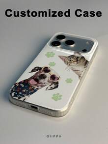 GIIPPA 1pc Customized Pet Photo Phone Case, Personalized Custom Image Phone Case, Suitable For IPhone 17/16/15/14/13/12/11 Pro Max Air Phone Case, Customized Image Phone Case, Back To School Gift, Back To School Season Gift, Graduation Gift, Vacation Gift, Anniversary Gift, Valentine's Day Gift, Birthday Gift, Wedding Gift, Mother's Day Gift, Father's Day Gift, Best Friend Gift, Gift For Boyfriend, Gift For Girlfriend - Multicolor - View 4