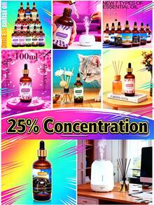 100ml Aromatherapy Essential Oil, Water-Soluble Fragrance Refill, Relieves Fatigue, Freshens Air, Suitable For Humidifiers, Scent Sachets, Scent Pads, Aromatherapy Diffusers - 100ml - View 4