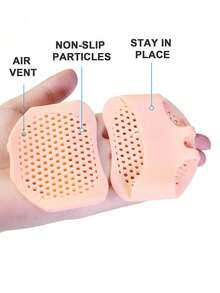Honeycomb Women Breathable Toe Leg Warmers To Prevent Friction Sweat-Wicking Anti-Slip Insoles For Office Lady Dancers And Commuters Invisible Half-Toe Leg Forefoot Pads Ideal For Outdoor Walk Wedding Party Daily Wear - Multicolor - View 8