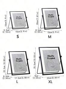 1 pieza Marco de fotos de vidrio transparente de metal hecho a mano con planta de flor seca para exhibición de escritorio, decoración floral dorada - Multicolor - Ver 12
