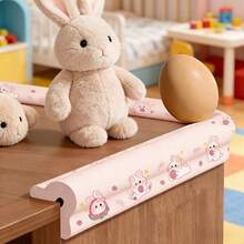 Cute Pink Rabbit Corner Guards, Self-Adhesive Rubber Anti-Collision Corner Protectors, Cartoon Safety Cushion Pads - Multicolor - View 4
