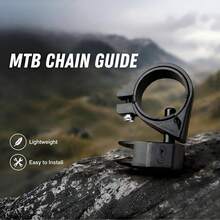 Guía de cadena para bicicleta de montaña, guía de cadena de disco único con engranaje positivo y negativo, accesorio de bicicleta con desviador delantero anti-caída de cadena, accesorio de modificación de protección y estabilización de cadena para ciclismo todoterreno - Multicolor - Ver 4