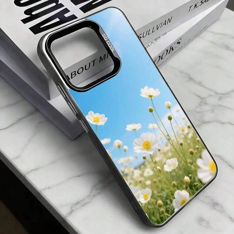 Little Daisy Phone Case For 17, 16, 15, 14, 13, 12, 11 Plus, Pro, XS, Colorful Silver Case. - Aneka warna 4 - View 1