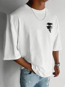 Men T-Shirts - 黑色 - 查看 7