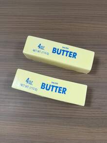 1個奶油擠壓玩具，黃色奶油棒軟玩具，奶油香氣，適合玩耍與紓壓的感官指尖玩具，禮物袋派對小禮、皮納塔填充物、嘉年華襪子填充物、生日禮物 - 黃色 - 查看 5