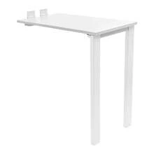 Klapptisch 1 Stück 75x40cm Robuste Wand montiert platzsparend E0 Grade Solid Plyboard Modern Weiß Rechteck Dickes Panel Leicht zu reinigen Multi Use Schreibtisch für Essen Studie Arbeit Haus Kleines Zimmer - Standard - Übersicht 10