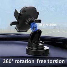RECCI RHO-C29 Phone Holder Car 360° Rotatable Car Accessories Strong Suction Cup Universal Car Phone Mount For Dashboard Compatible With All Smartphones - A - View 4