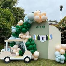 1SET Conjunto de Bandera para Silla Alta de Golf y Sombrero para 1er Cumpleaños - 1 Bandera para Silla Alta y Sombrero de Cono de 1er Cumpleaños con Borlas para Niños, Adecuado para Fiesta Temática, 1er Cumpleaños, Decoración de Fondo de Fiesta, Niño de 1 Año, Accesorios para Fotos - Multicolor - Ver 10